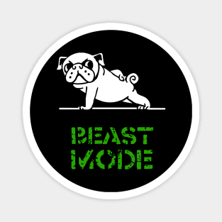 Beast Mode Pug Magnet